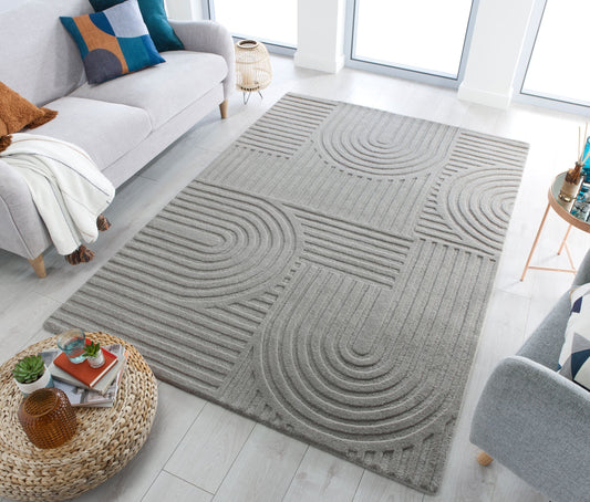 Soft shaggy carpet in a living room with sofa and centre table
