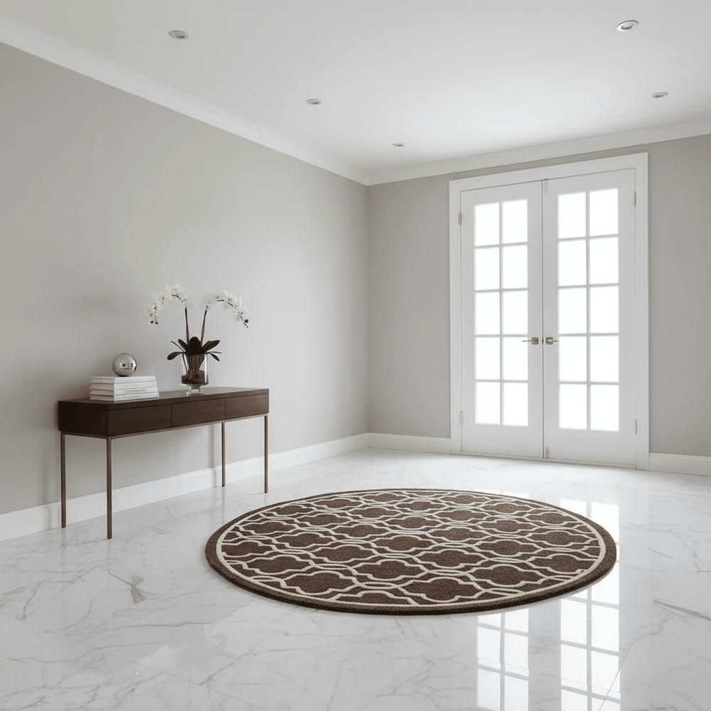 Furryquest Round Hand Tufted Carpet & Rug