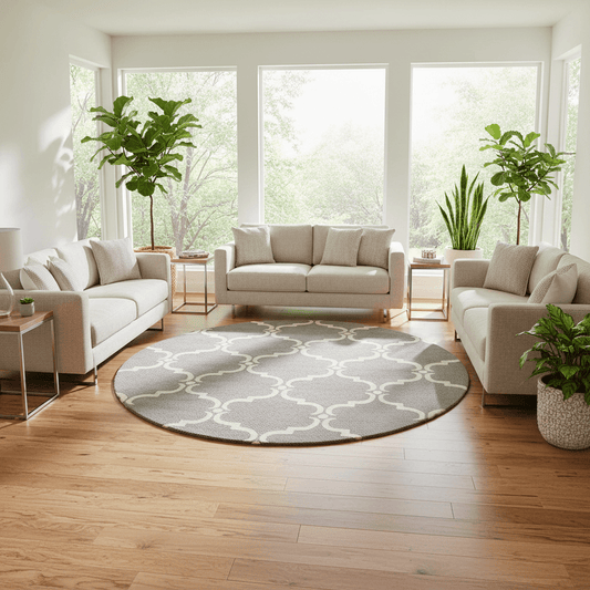 Plushora Round Hand Tufted Carpet & Rug