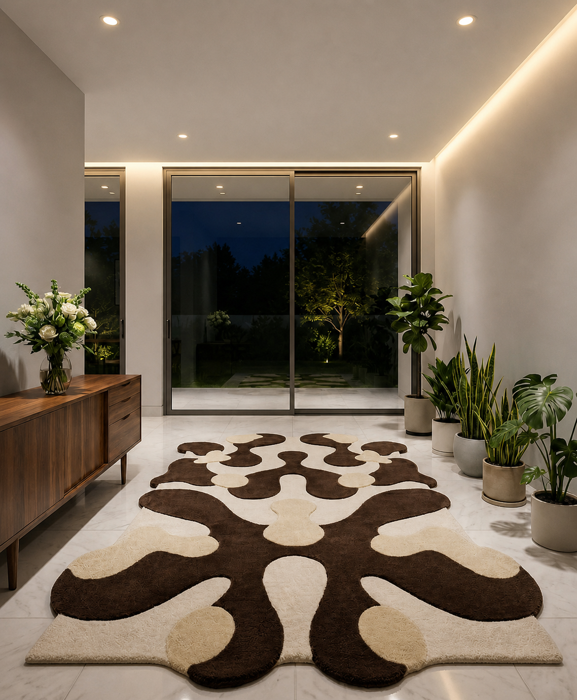 Fern Irregular Hand Tufted Carpet