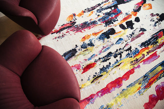 BSA Abstract Area Rug Premium Hand Tufted Carpet