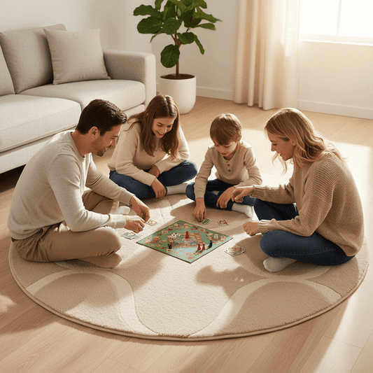 Cozyzine Round Hand Tufted Carpet & Rug