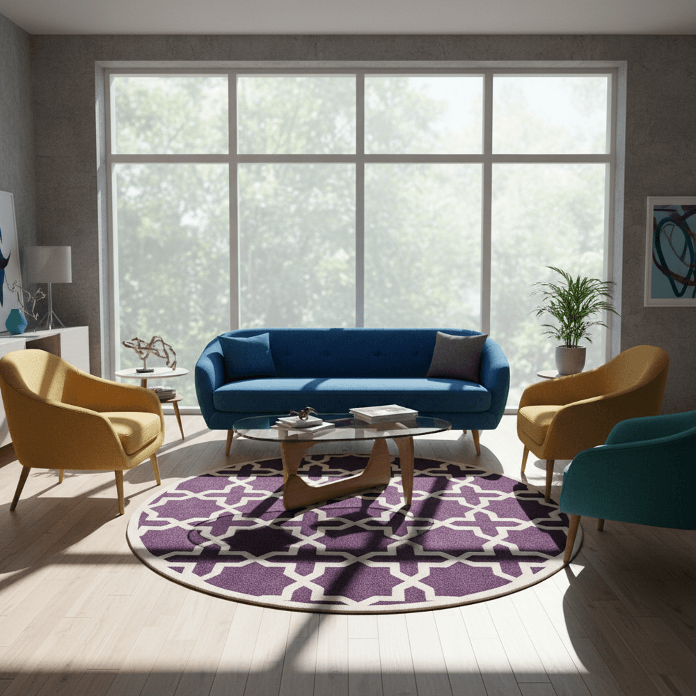 Softora Round Hand Tufted Carpet & Rug