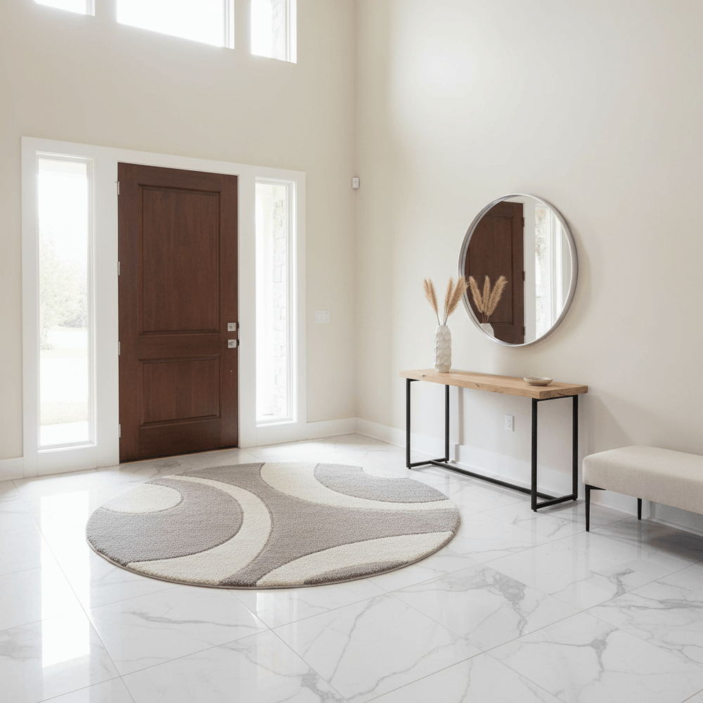 Harmony Round Shaggy Carpet & Rug