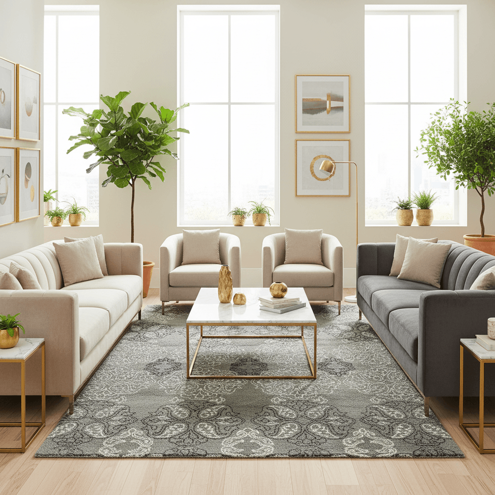 Azureous Hand Premium Tufted Carpet