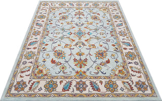 Aqua Persian Hand Tufted Carpet