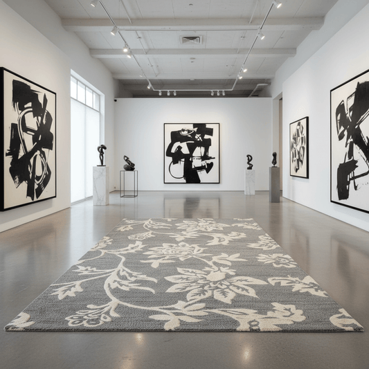 Platinum Blooms Premium Hand Tufted Carpet