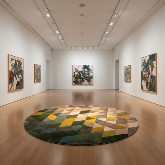 Orbitique Round Hand Tufted Carpet & Rug