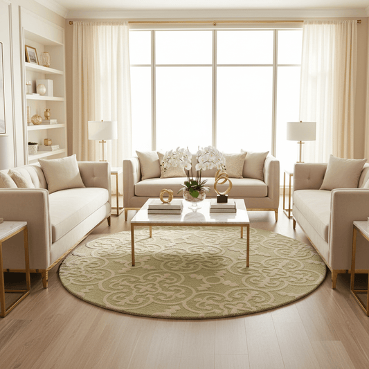 Flufforia Round Hand Tufted Carpet & Rug