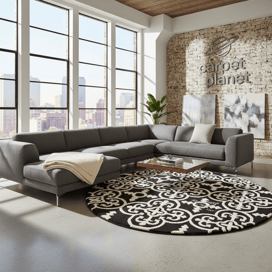 Cozybella Round Hand Tufted Carpet & Rug