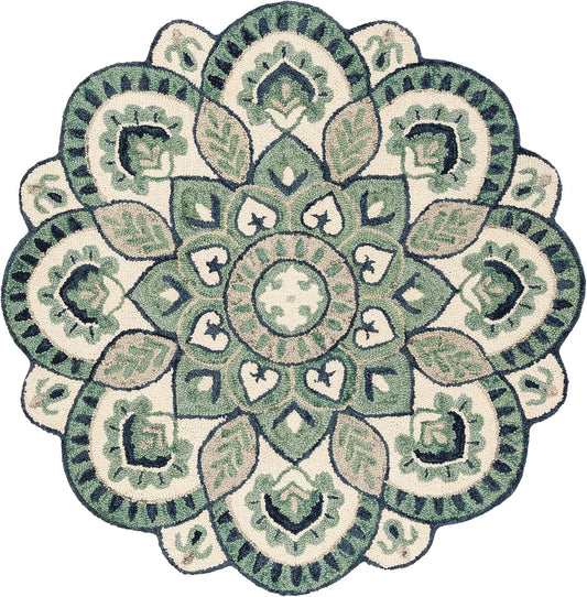 Gimmini Round Hand Tufted Carpet & Rug