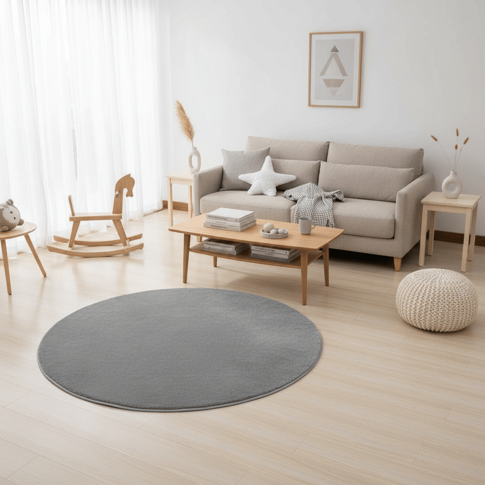 Snugique Round Hand Tufted Carpet & Rug