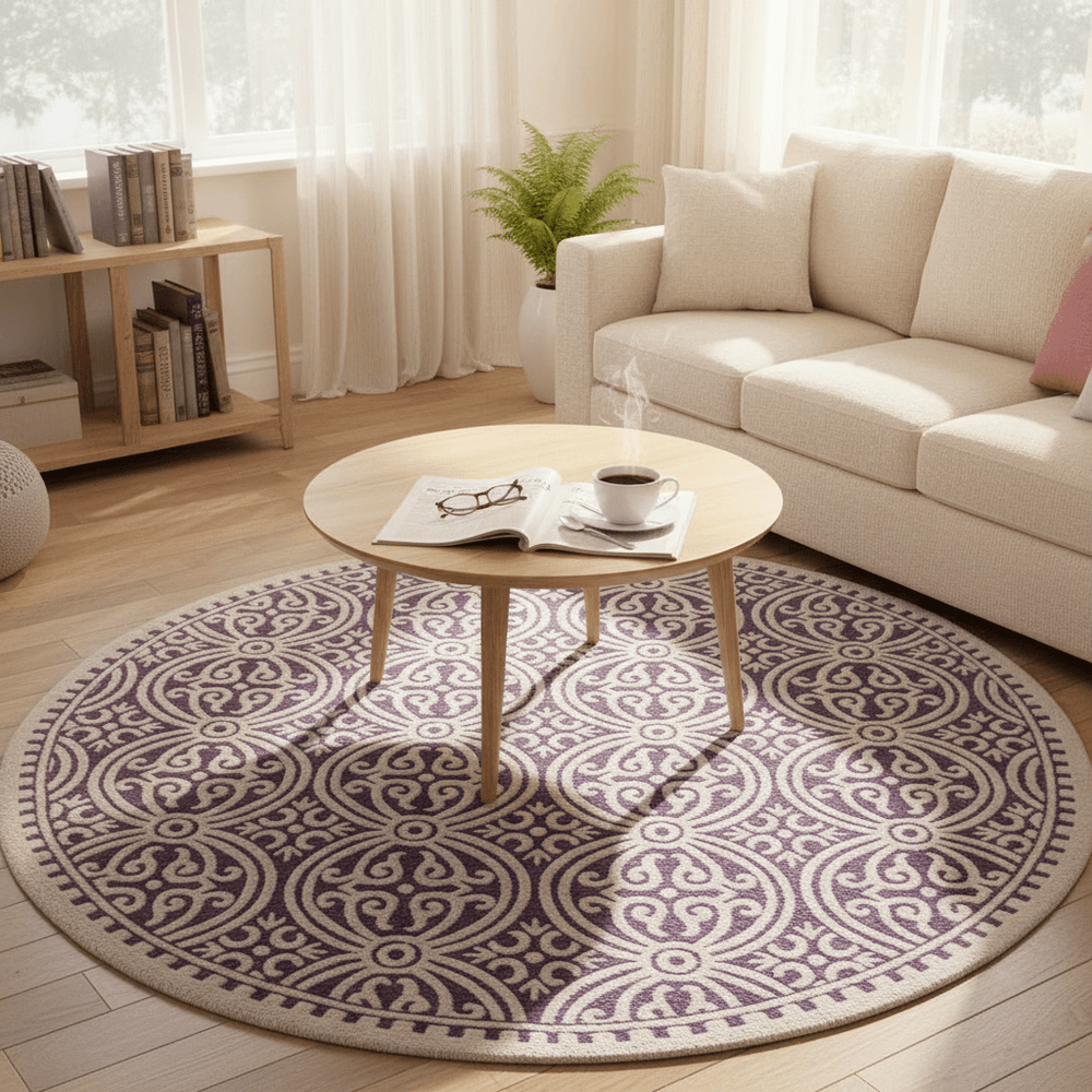 Snuggique Round Hand Tufted Carpet & Rug