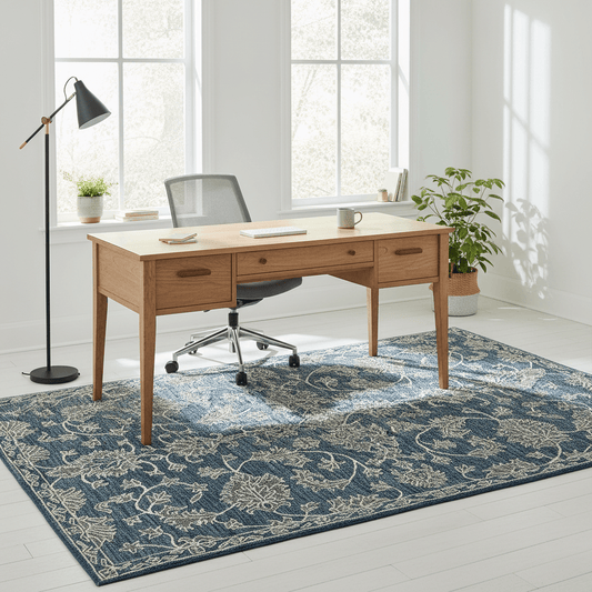 Indigo Hues Hand Premium Tufted Carpet