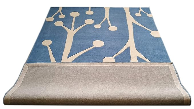 Blue Premium Hand Tufted Carpet