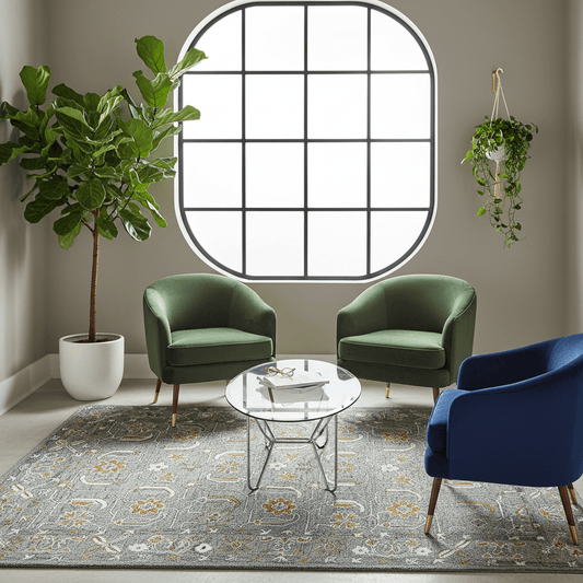 Tangerine Greyish Premium Hand Tufted Carpet