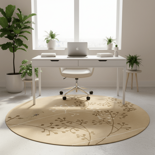 Cozyvela Round Hand Tufted Carpet & Rug