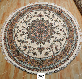Naqshar Irani Round Carpet & Rug