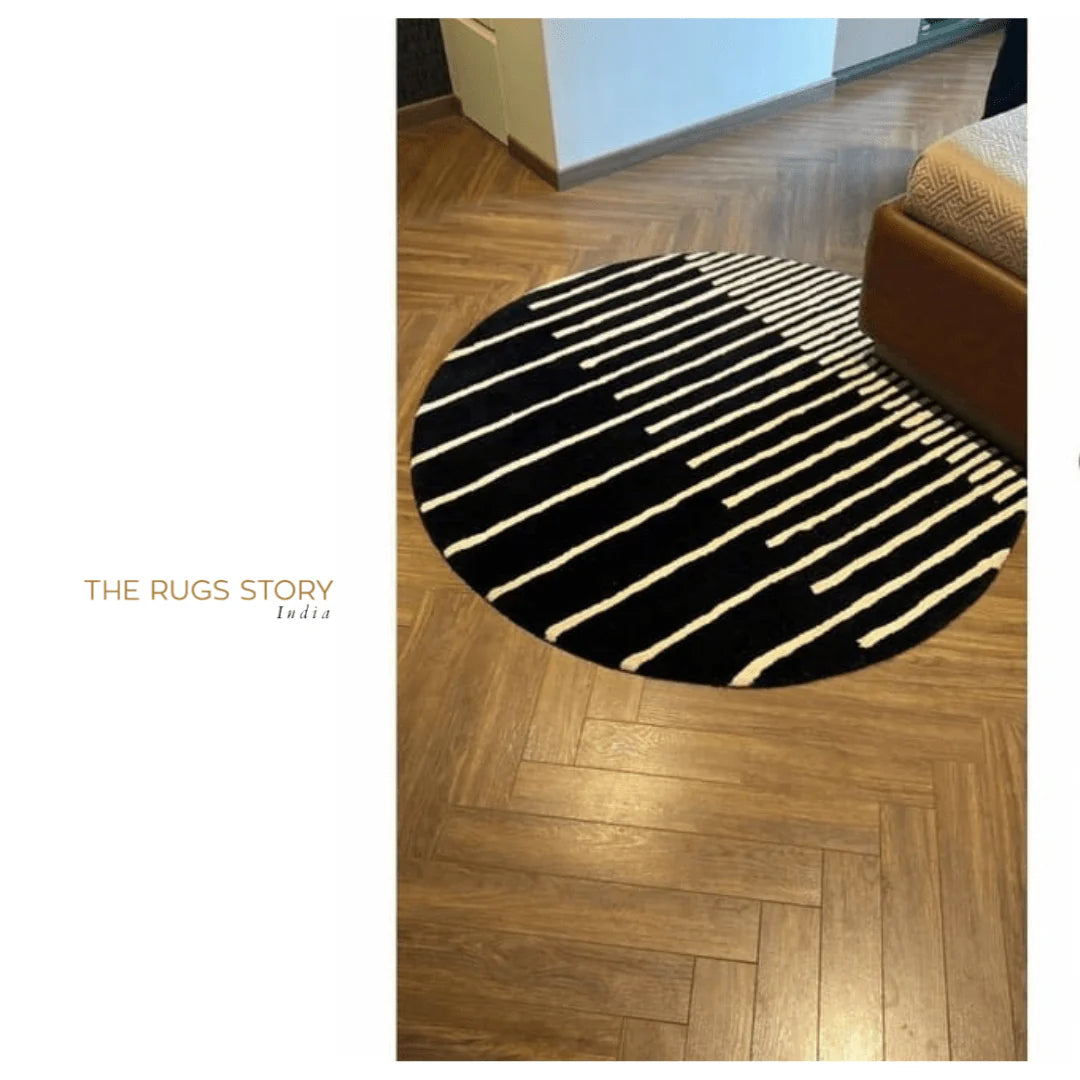 Tanviro Round Hand Tufted Carpet