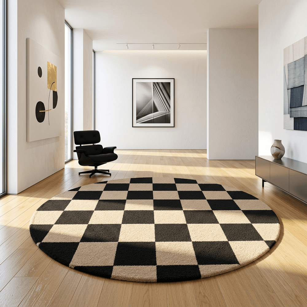 Klytrique Round Hand Tufted Carpet
