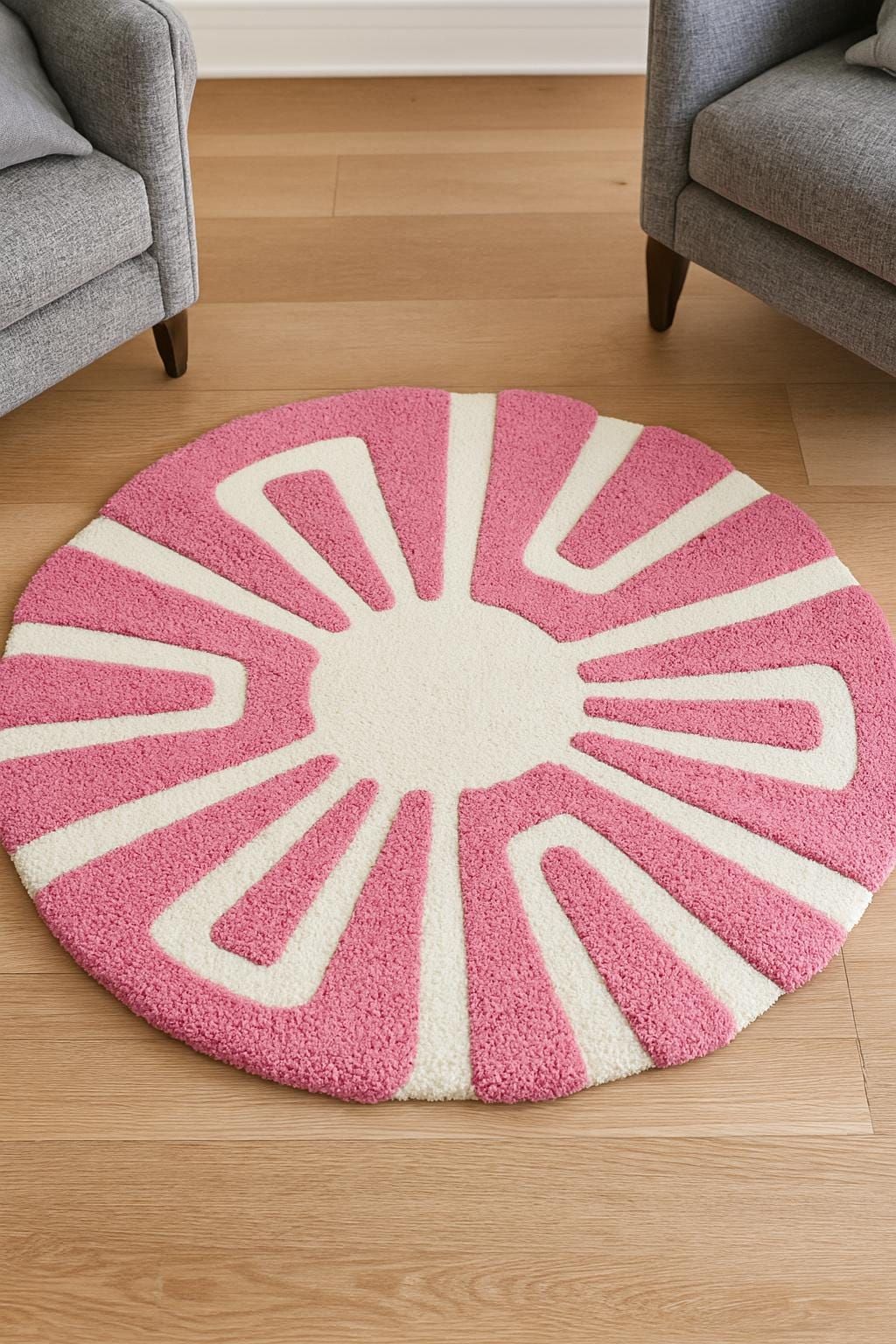 Arcadia Round Hand Tufted Carpet