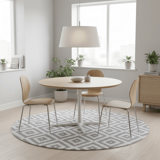 Luxofur Round Hand Tufted Carpet & Rug