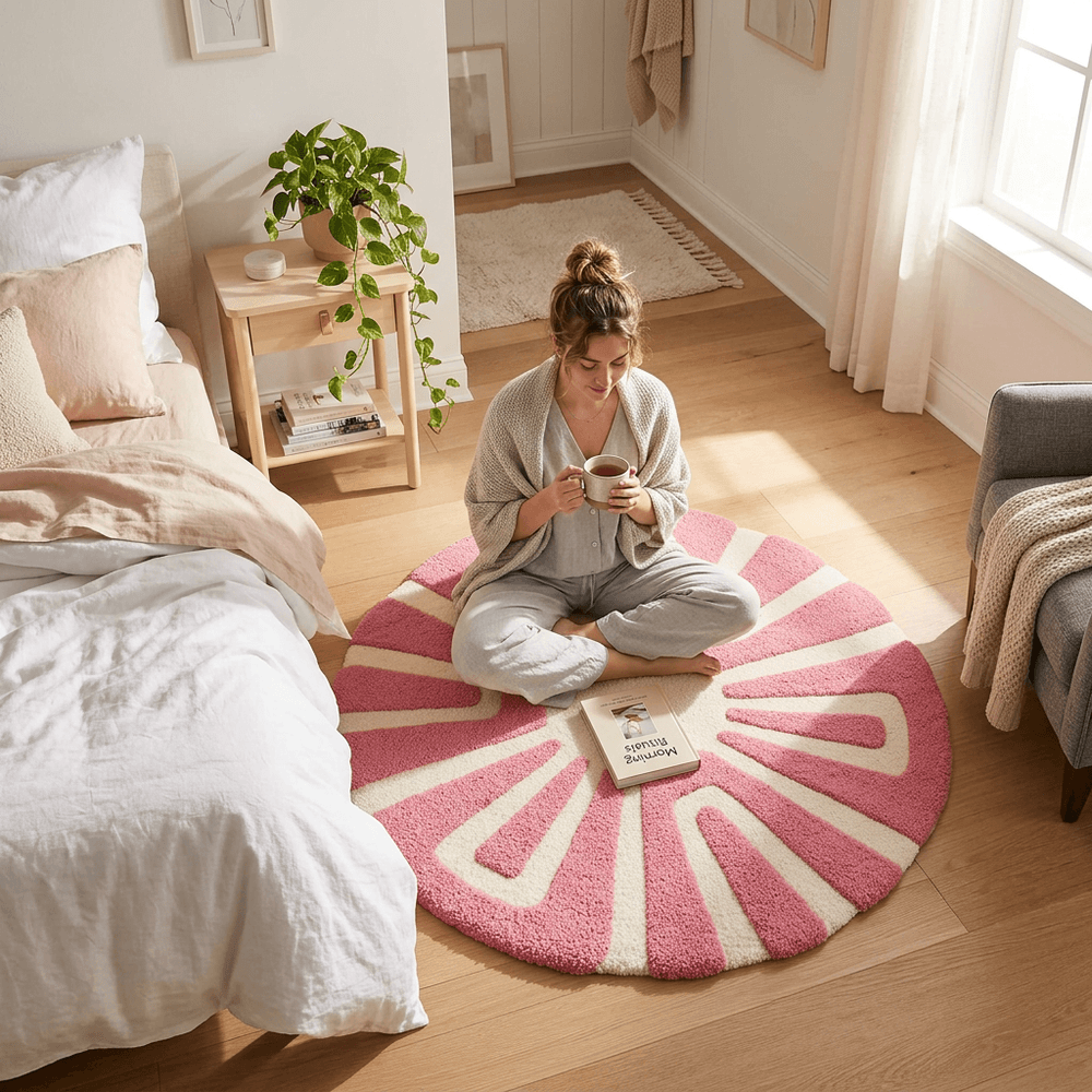 Arcadia Round Hand Tufted Carpet