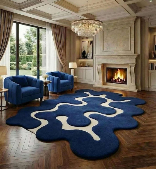 Subhati Irregular Hand Tufted Carpet & Rug