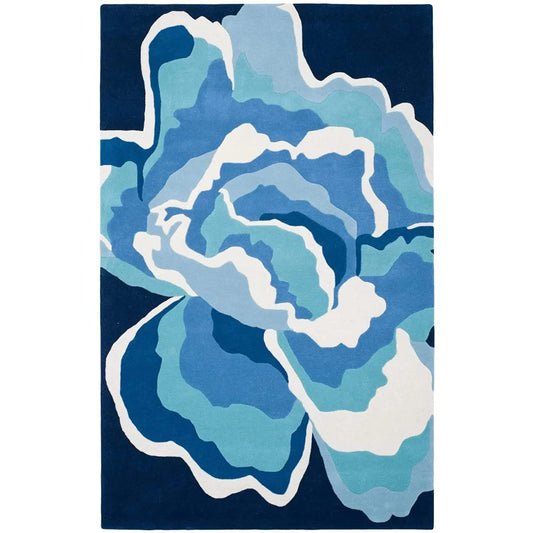 Aqua Splash Hand Tufted Carpet