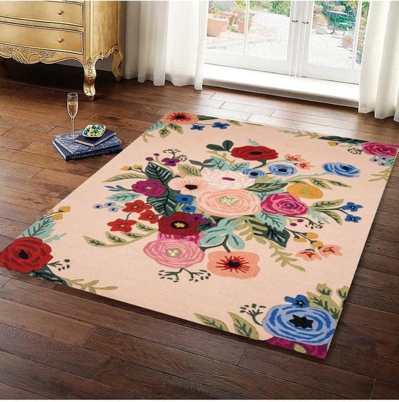 Planet Pattern Beautiful blush Hand Tufted Carpet