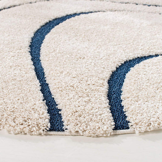 Luxe Round Shaggy Carpet & Rug
