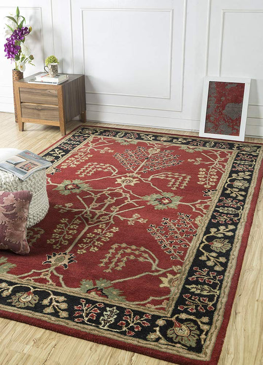 Ebony Traditional Hand Tufted Carpet & Rug