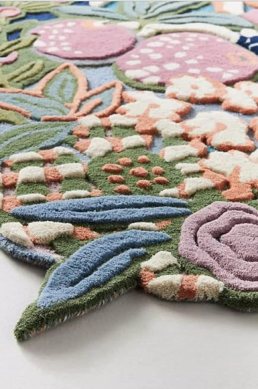 Swirl Irregular Hand Tufted Carpet