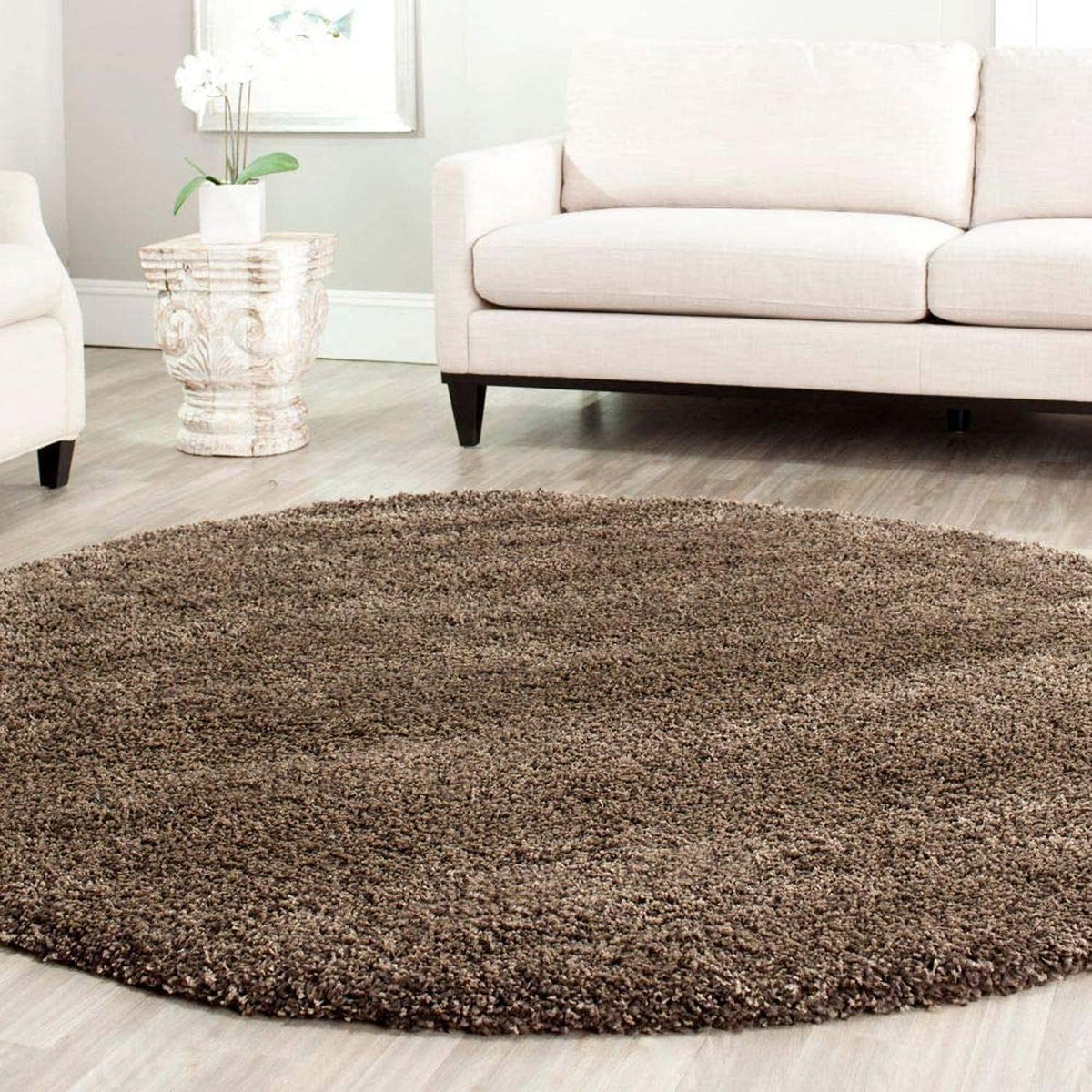 Echoes Round Shaggy Carpet & Rug