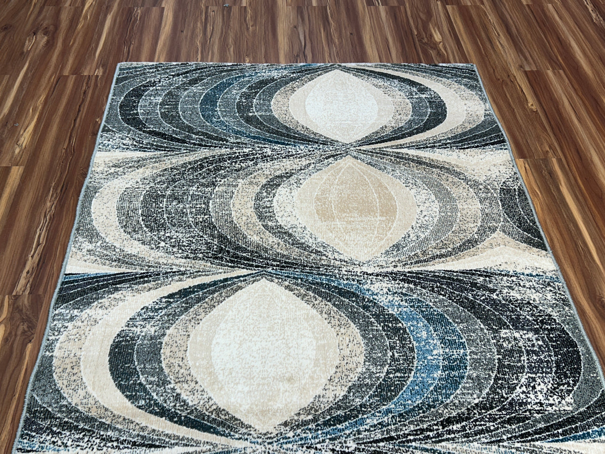 Halo Texture Modern Carpet & Rug 4x6