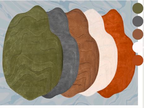 Curl Irregular Hand Tufted Carpet