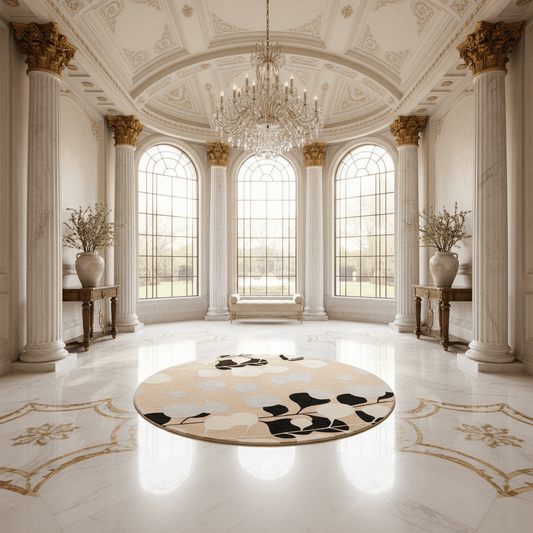 UrbanVelour Round Carpet for Living Room