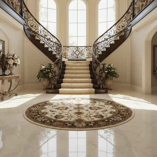 Fluffova Round Hand Tufted Carpet & Rug