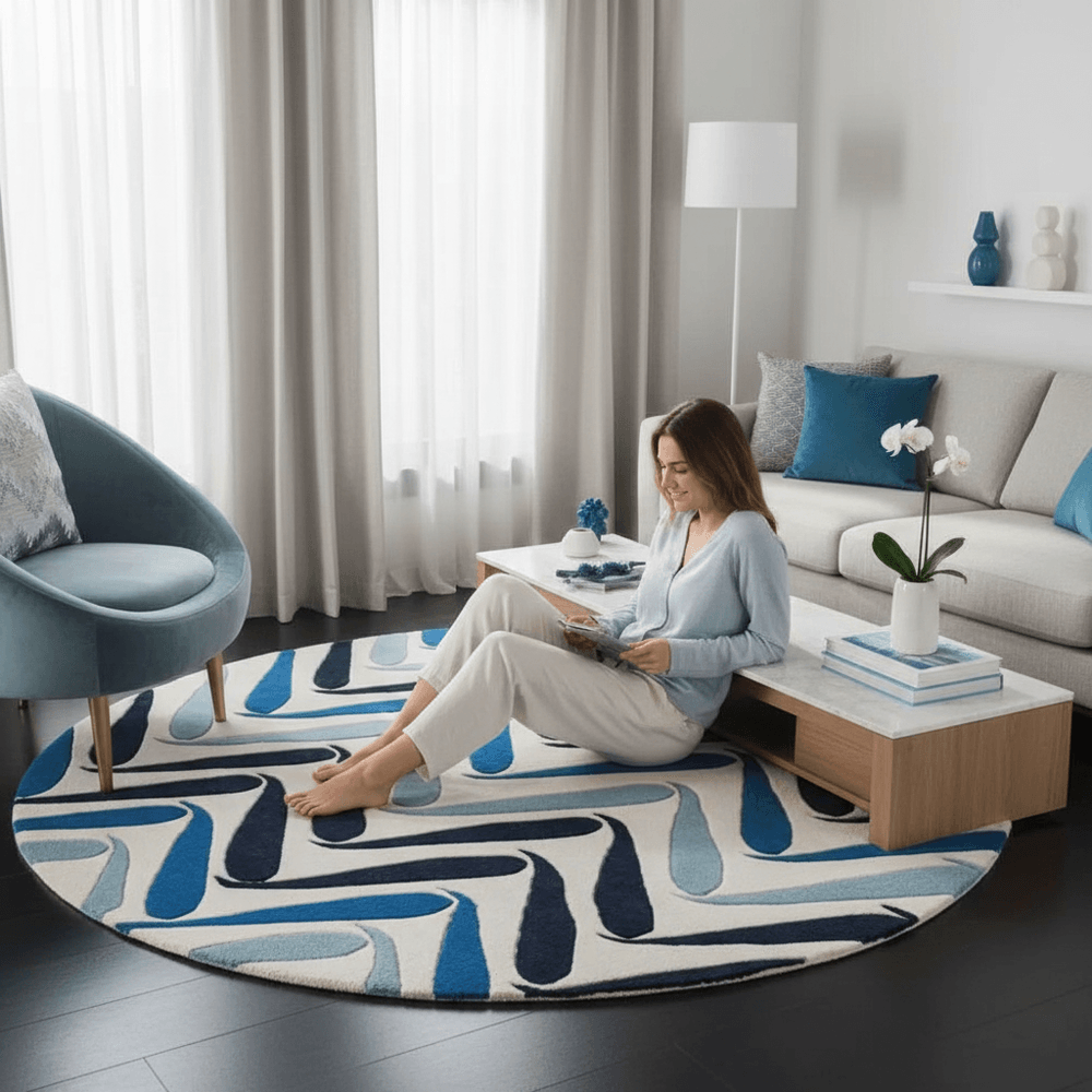 Snuglux Round Hand Tufted Carpet & Rug