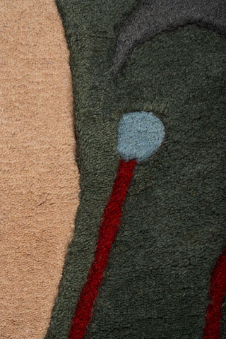 Batik Floral Hand Tufted Carpet & Rug