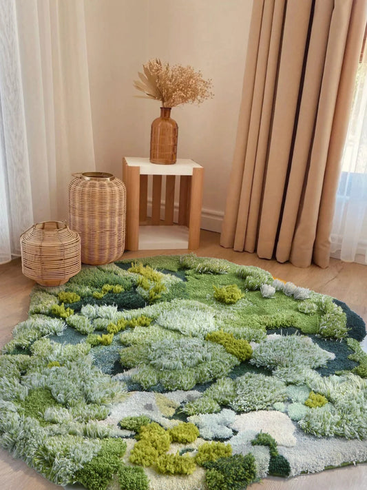 Bloom Moss Hand Tufted Carpet & Rug