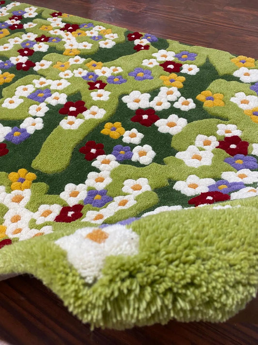 Emerald Moss Hand Tufted Carpet & Rug