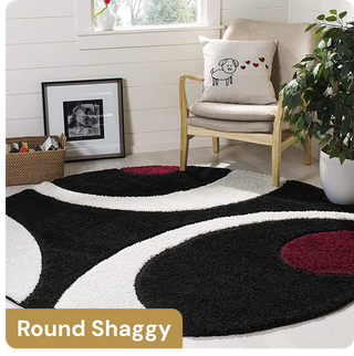 Round Shaggy Carpet