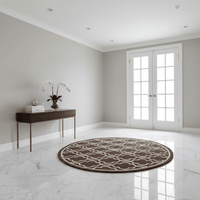 Furryquest Round Hand Tufted Carpet & Rug