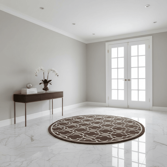 Furryquest Round Hand Tufted Carpet & Rug