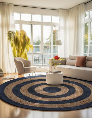 Zephra Round Jute Carpet & Rugs