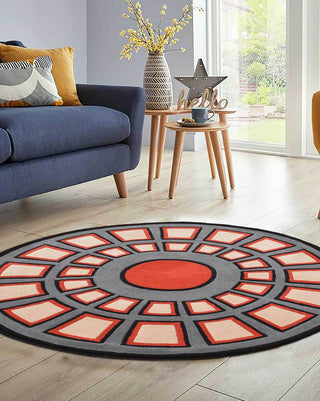 Blissful Boucle Round Hand Tufted Rug for Living Room