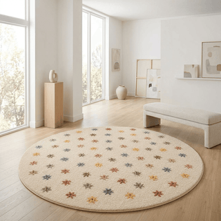 Crystavora Round Hand Tufted Carpet