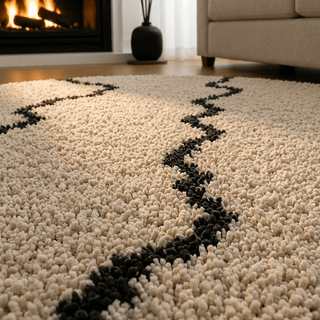 Solvexa Round Shaggy Carpet
