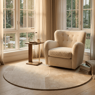 Prism Round Hand Tufted Carpet